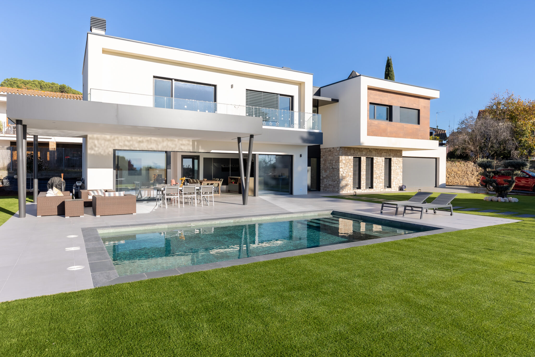 Casas prefabricadas con piscina